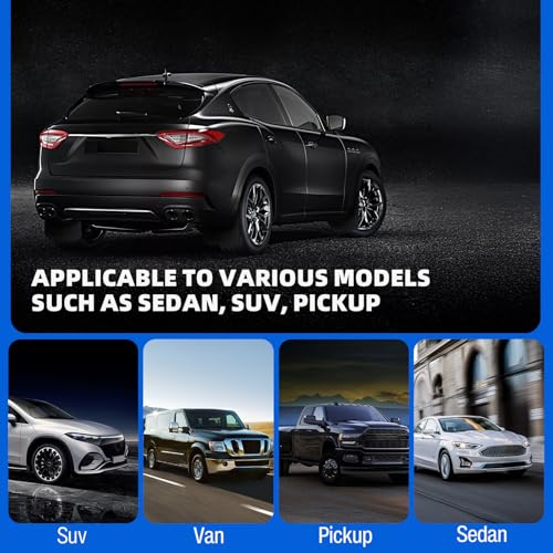 Image of 4PCS Black Mud Flaps Universal Rubber Front and Rear Side Splash Guards Mudflaps Mudguard Fender Flares with Hardware for Car Pickup Truck SUV