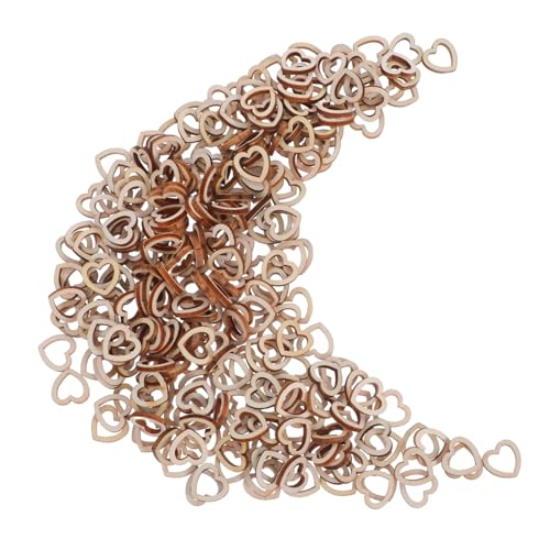 OFFSCH 300piezas Adornos De Madera De Corazón Para Manualidades De Corazones De Madera Sin Terminar Para Decoración De Pared Fiestas y San Valentín