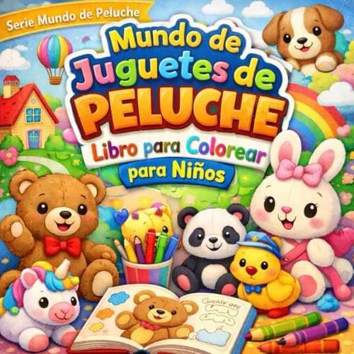 Mundo de JUGUETES de PELUCHE: Libro para Colorear para Niños: Páginas de colorear lindas y divertidas para niños (Mundo de PELUCHE)
