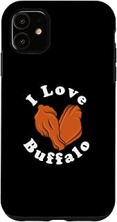 I Love Buffalo Wings Chicken Wing Heart Buffalo New York Case for iPhone 11