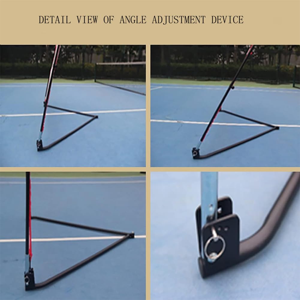 Tennis Trainer, Tennis Rebounder 6.6x4.6ft per Allenamento di Rimbalzo e volée, Rete da Rimbalzo Portatile da Tennis con Angolo Regolabile, per Allenamento Indoor e Outdoor