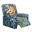 Cat Blue Flower Oil Painting