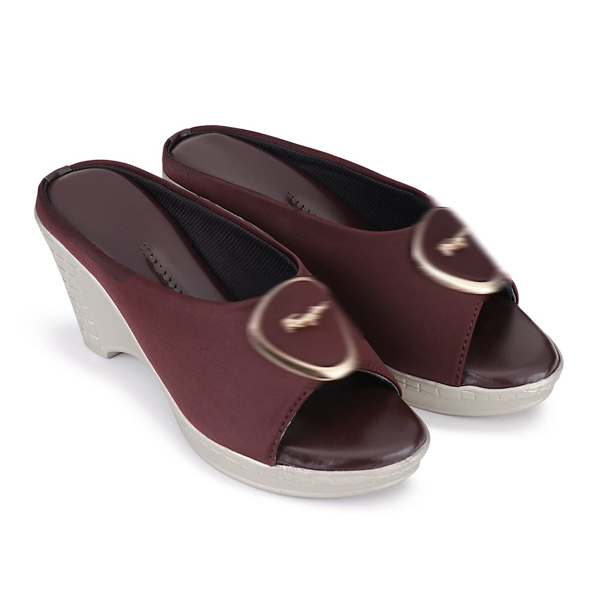 clouter hub Women's Designer Wedges Brown-picture-41