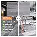 27 Sq.Ft.Vinyl Click-Lock Rigid Flooring–Softer & Quieter Underfoot, Non-Slip & Waterproof, Scratch-Resistant,Low-Formaldehyde Comfort Core Planks (Light Grey)