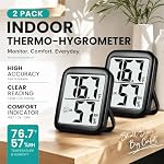 2 Pack Room Thermometer Indoor Hygrometer - Image 3