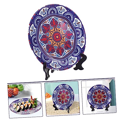 Plato de cerámica mandala para cenas exclusivas y decoración boho 6