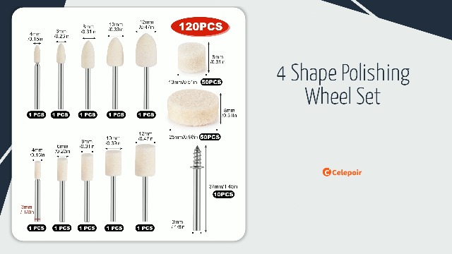Cikonielf Roue De Tampon De Polissage Roue De Laine Coudée Pratique Populaire 4 Pouces Roue De