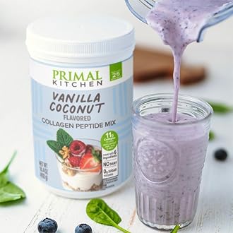Primal Kitchen Vanilla Collagen Fuel® Drink Mix, Vanilla Coconut Collagen Peptides, No Dairy or Artificial Sweeteners, 14.4 Ounces