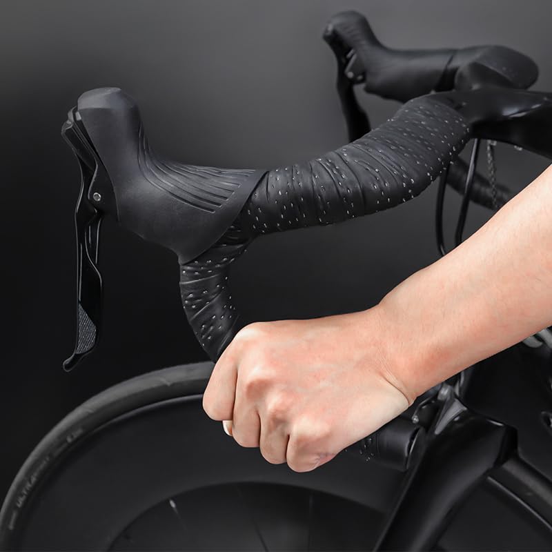 Owijka na kierownicę rowerową, Paski do rowerów szosowych Skórzane, oddychające uzwojenie 1,9M