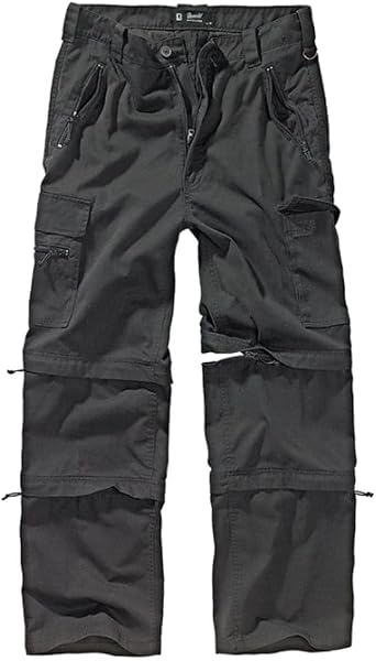 Brandit Individual Wear Mens Hiking Outdoor Pants - 3-in-1 Lightweight Military-Style Multi Pocket Everyday Trekking Pants