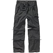 Brandit Individual Wear Mens Hiking Outdoor Pants - 3-in-1 Lightweight Military-Style Multi Pocket Everyday Trekking Pants