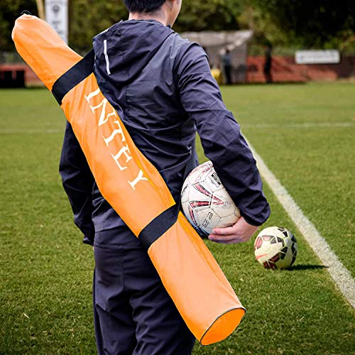 INTEY Soccer Goals, Set of 2- Size 6'x4' Portable Foldable Soccer Nets with Carry Bag for Games and Training for backyard for Kids and Teens - Thumbnail 3