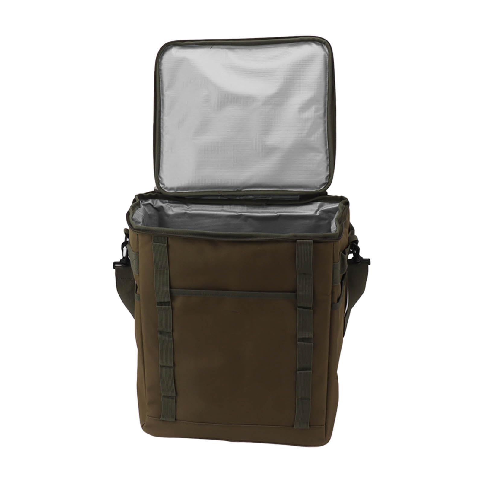 Jeffergarden Borsa Termica da Campeggio, Conservazione del Calore Borsa Termica Isolata Portatile di Grande capacità per Appendere Posizioni Multiple per Barbecue (OD Verde)