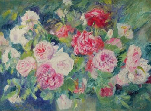 Lienzo cuadro pintura murales decor rosas de Renoir SERENDIPITP 60x90cm decoracion hogar