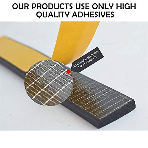Foam Weather Stripping-2 Rolls, 1 Inch Wide X 3/4 Inch Thick, Insulation Foam Strips With Adhesive For Door,Automotive,Air Conditioner Seal, Total 13 Feet Long (6.5Ft X 2 Rolls) #TOP2