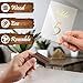 12 Pack Wood Place Card Holders - Table Number Holders - Brown Wooden Table Numbers Holder for Photo - Cards Display Stands for any Decor - Perfect for Cafe Wedding Shop Party Events Retail Shop Home