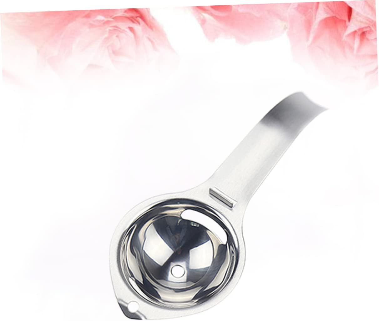 Cabilock Stainless Steel Egg Yolk Separator Non Stick Strainer Kitchen Tool for Cooking and Baking Mirror Polished Material Yolk Extractor White Egg Separator for Chefs and Home Use
