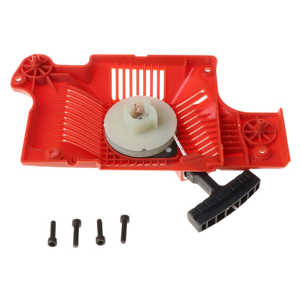 Metal Recoil Starter Assembly Suit for for 51 55 50 55 EPA 55 Ranchers EPA 55 EU1 Chainsaws with 4pc Screws