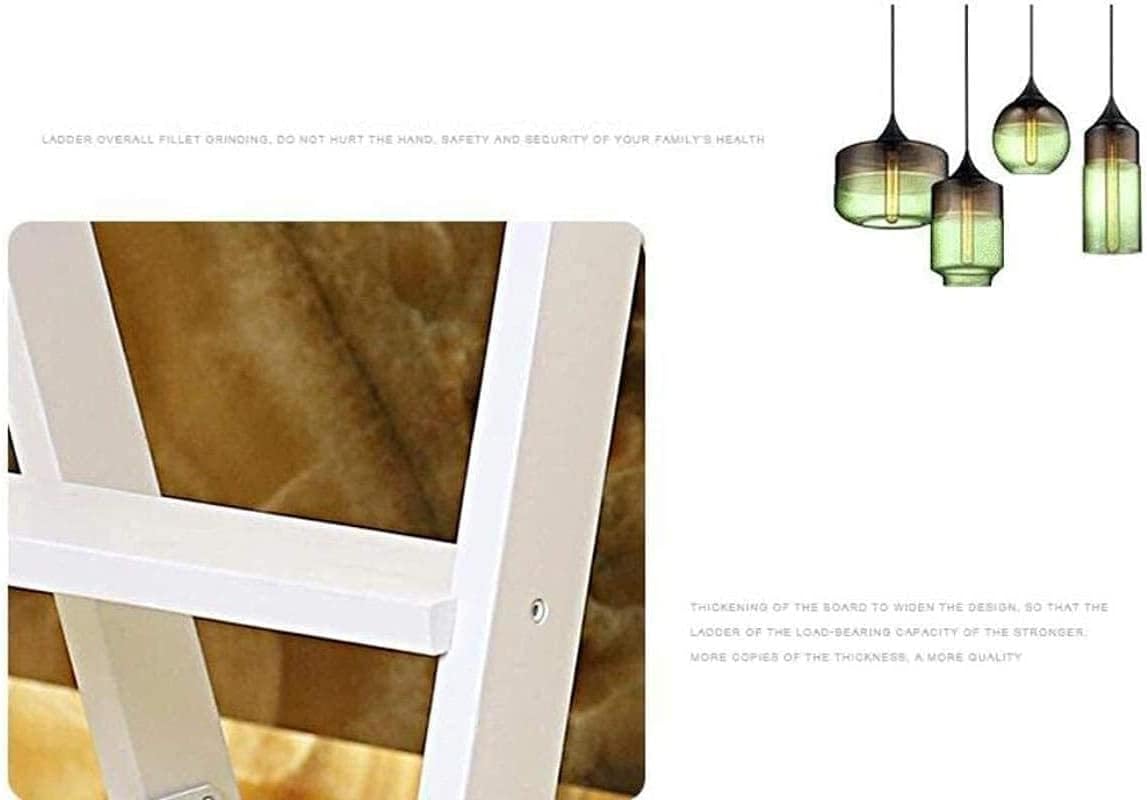 Multi Function Folding Wood Step Stool Ladder Chair for Small Spaces Indoor Mobile Staircase 42x48x64cm Household Essential image 3
