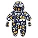 Baby Daunenjacke Jungen Mädchen und Daunenhose 0-6 Monate Neugeborene Schneeanzug Strampler Spielanzug Jumpsuit Overall Babykleidung Parka Jacke Kapuzenjacke Übergangsjacke Babyparka Daunenmantel