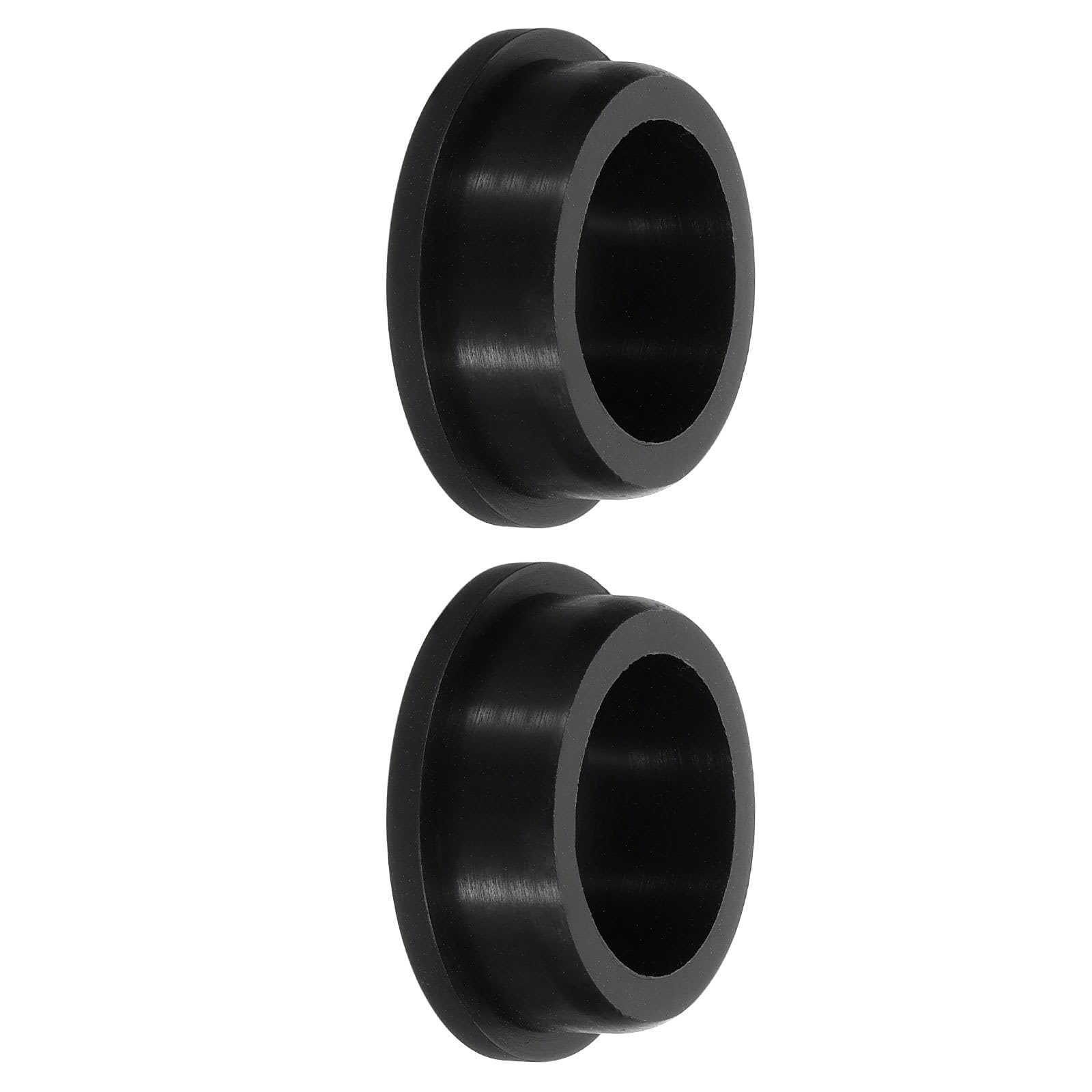 TA-VIGOR Silicone Hole Plug, Waterproof Rubber Stoppers Button Plugs, Round Bungs Hole Sealing Cover Tube Pipe End Caps for 42mm / 1.65" Holes Bottle Pipes, Black 2 pcs