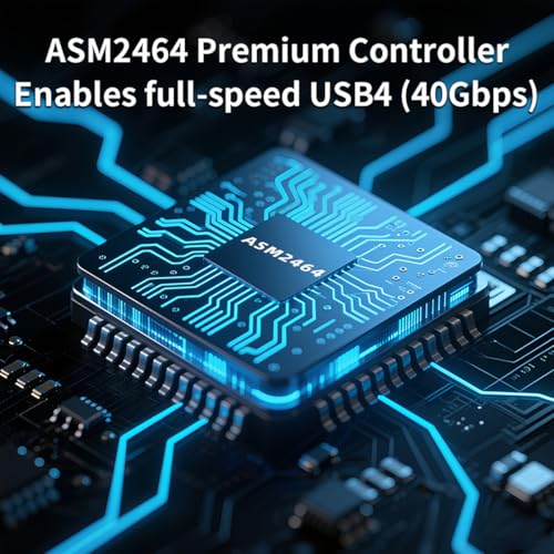 Caja externa SSD NVMe M.2 USB4 40Gbps aluminio miniatura 3