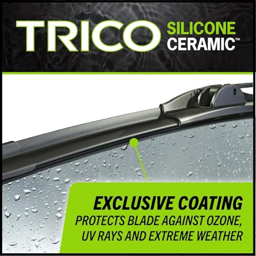 Image of TRICO Silicone Ceramic (90-170) 17 Inch Automotive Replacement Windshield Wiper Blades For my Car, Ceramic Coated Silicone Super Premium All Weather Beam Blade for Select Vehicle Models