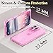 IAIYOXI Rectangle Case Compatible for iPhone 14 Pro Max, Full Camera Protection & Reinforced Corners TPU Cushion Clear Cover, Shockproof Silicone Phone Case for Women Girls (iPhone 14 Pro Max, Pink)