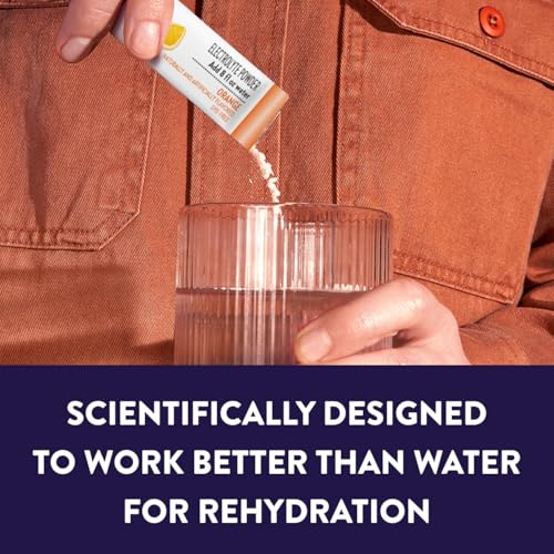 Image of Pedialyte Electrolyte Powder, Hydration Drink for Kids & Adults, Orange, 100 Powder Packets
