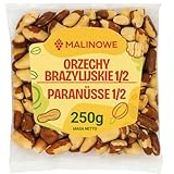 Malinowe PARANUSS 1/2 HALBIERT 250g Natürlichen Ohne Schale