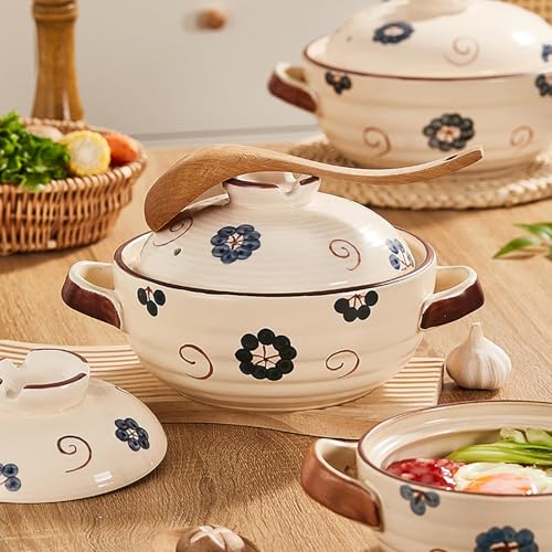 Olla de arcilla japonesa retro de alta gama para alta cocina casera 6