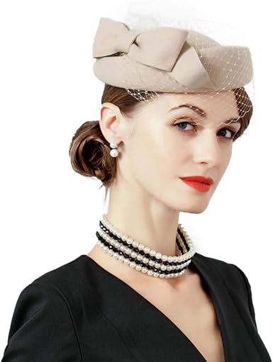 OLADO Elegant Fascinator Ladies Khaki 