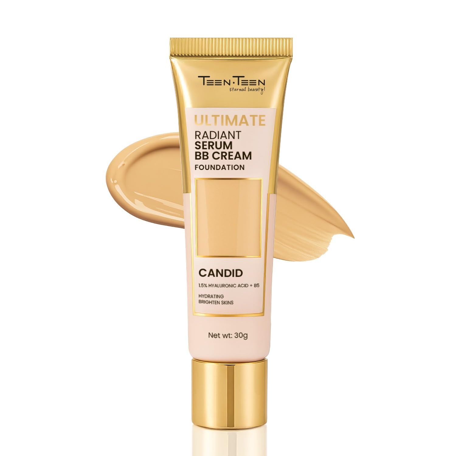 Teen.Teen BB Cream Foundation for Face Make-up Fair Cream for Complexion Enhancer, Skin Hydration (WARM BEIGE)-picture-25