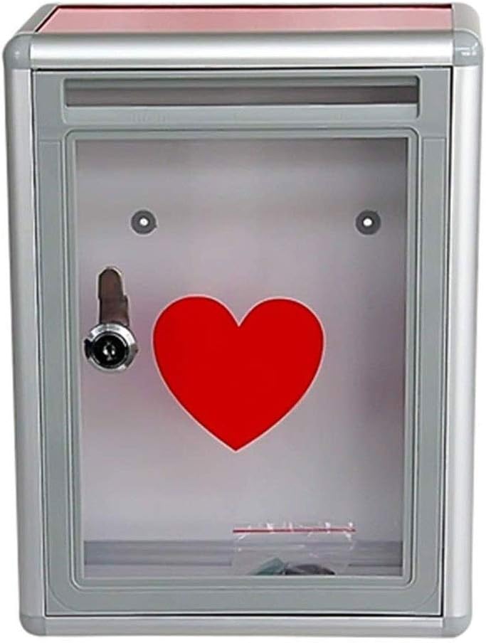 HBJWOV Transparent Mailbox - Donation Box Suggestion Letter （21.5 * 10.5 * 28.5cm）