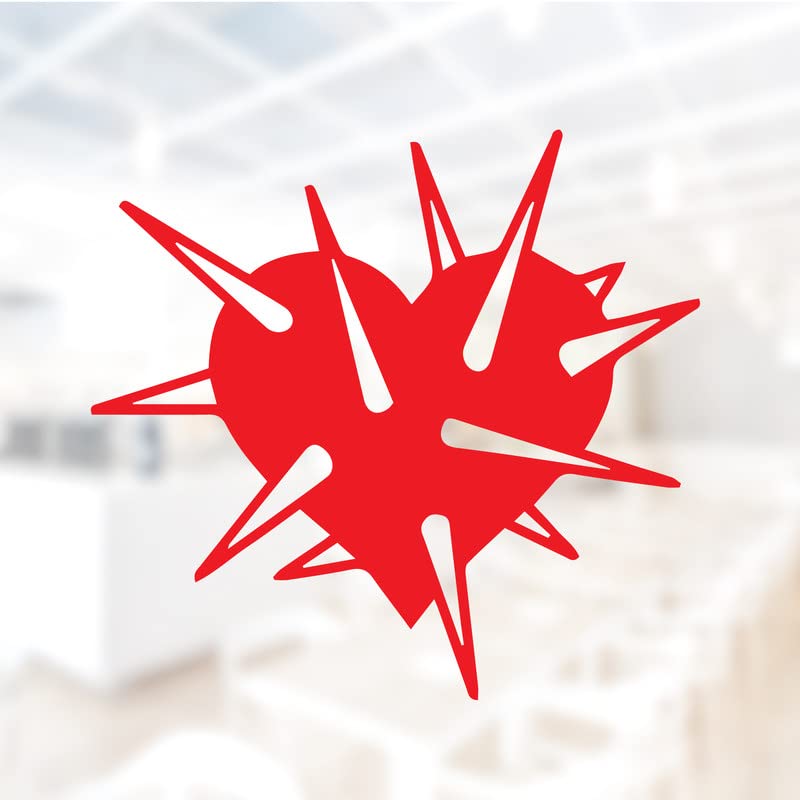 Autocollant en vinyle pour ordinateurs portables et fenêtres Sticky Bomb rouge