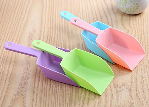 6PCS Farbe Zufällige PP Kunststoff Lebensmittel Schaufel Mehl Supermarkt Müsli Eis Nüsse Süßigkeiten Buffet Tierfutter Schaufeln Laden und Set Werkzeuge für Supermärkte Snack Shops Küche