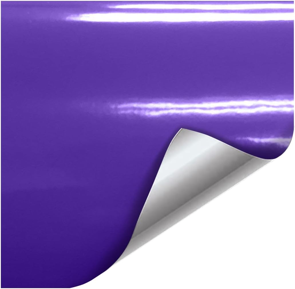 VViViD+ Gloss Midnight Purple Premium Vinyl Wrap Film (10ft x 5ft)