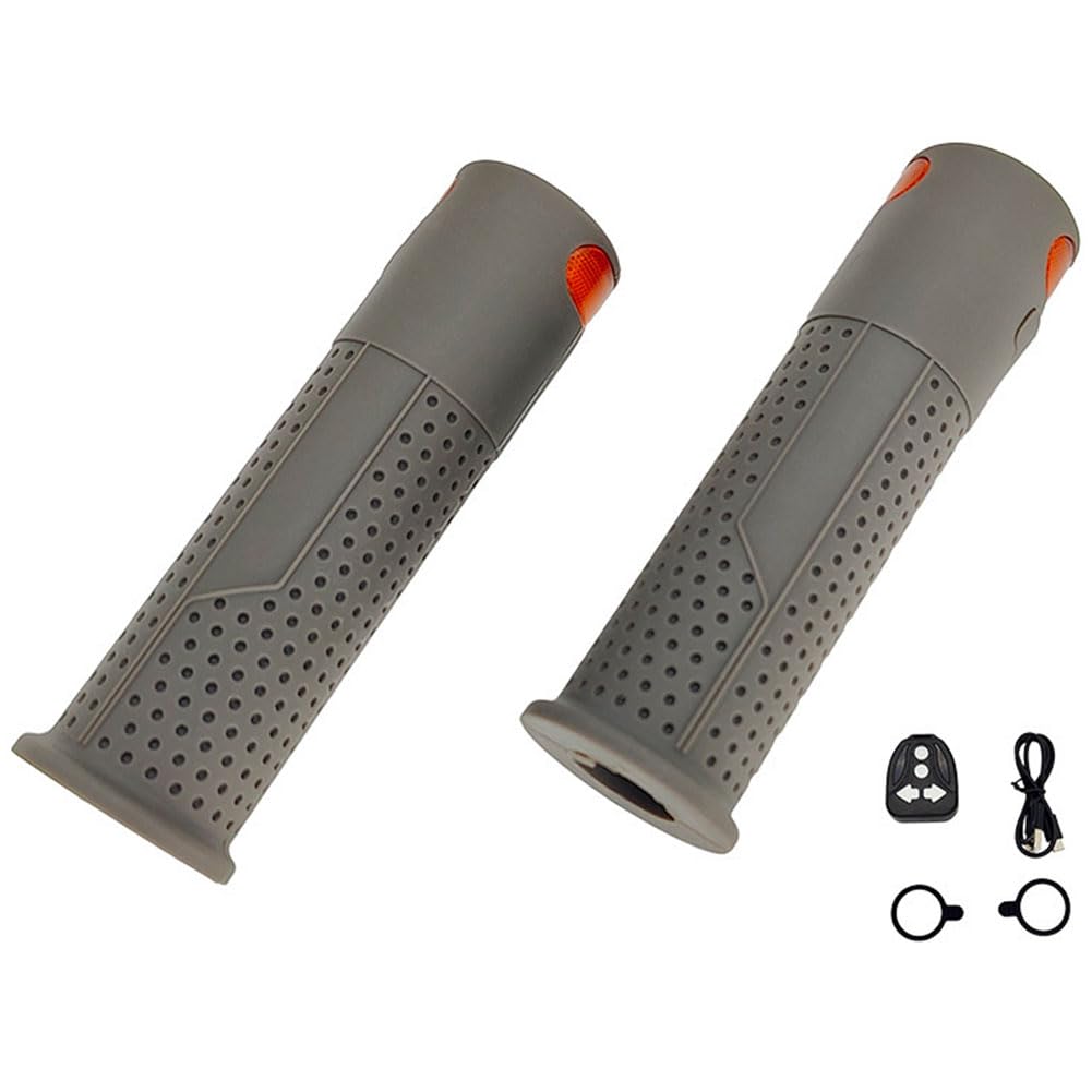 Poignées de guidon de trottinette électrique avec clignotant pour Xiaomi M365 Pro 1S Pro 2 Mi3, antidérapant en silicone ABS, lampes de signalisation gauche et droite intégrées
