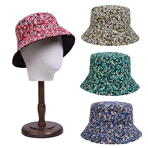 Chapeau de pêcheur imprimé protection solaire optimale double face - 5
