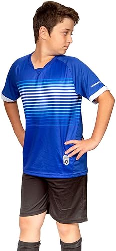 Miniatura 2 de Camiseta de fútbol para niños de primera calidad, uniforme de entrenamiento de equipo deportivo edades de 6 a 12 años camisas deportivas y