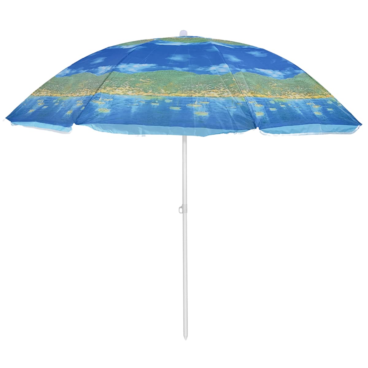 EgardenkartEgardenkart Beach Umbrella Sun Shade Dismantable Umbrella UV protection Umbrella (Blue 200cm)