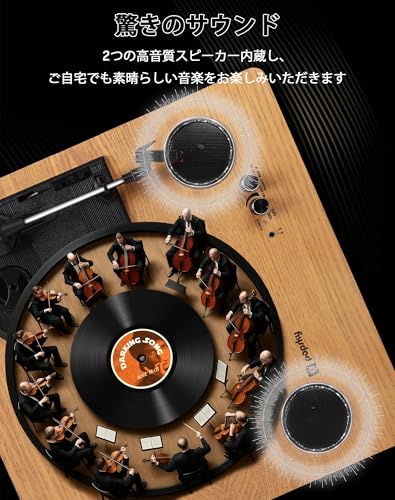 VIFLYKOO レコードプレーヤー 002 の商品画像 4