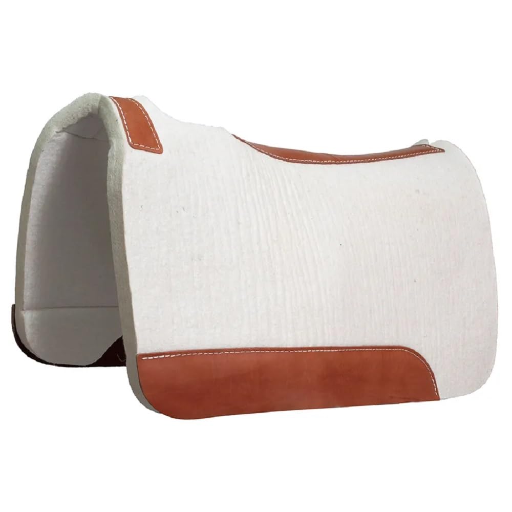 Western horse Felt Sottosella/sottosella sagomato in feltro di lana di alta qualità nelle misure 81,28 x 81,28 cm e 76,2 x 76,2 cm A35 (81,28 x 81,28 cm)