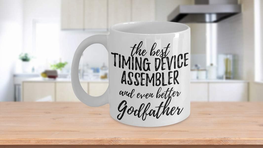Timing Device Assembler Godfather Funny Gift Idea For Godparent Mug Gag Inspiring Joke The Best and Even Better Coffee Tea Cup 11 oz image 3