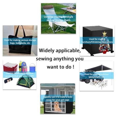 Strapazierfähiger, wasserdichter Stoff,600d Oxford Stoff wasserdicht - markisenstoff, abdeckplane wasserdicht, 100% PVC beschichtet, reißfest, uv-beständig (schwarz, 100cm*146cm)