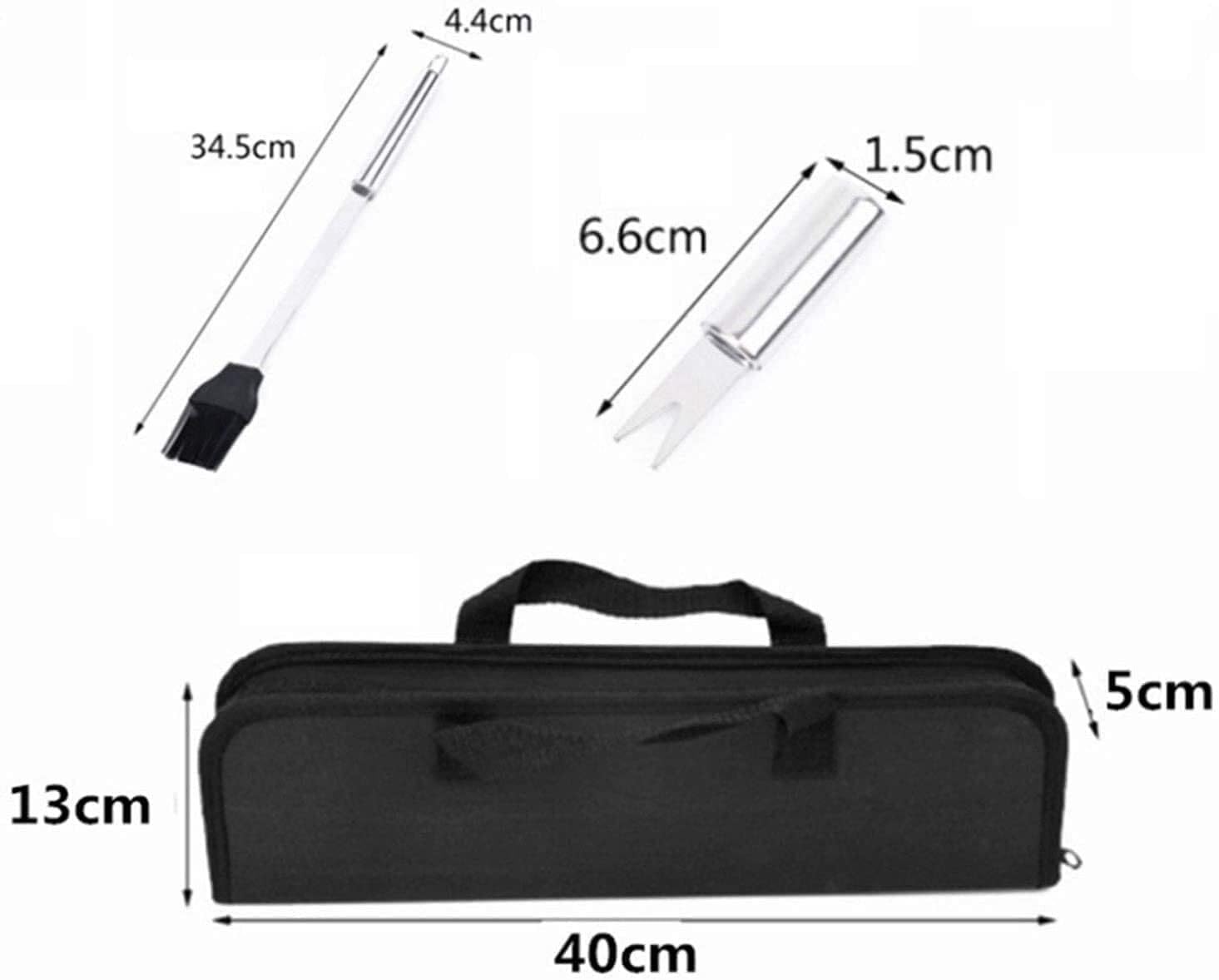 Kit di Accessori per grigliate da 20 Pezzi, Set di Utensili per Barbecue in Acciaio Inossidabile con Borsa per Il Trasporto, per Campeggio all'aperto, Utensili