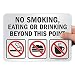 SmartSign â€œNo Smoking, Eating Or Drinking Beyond This Pointâ€ Label | 7