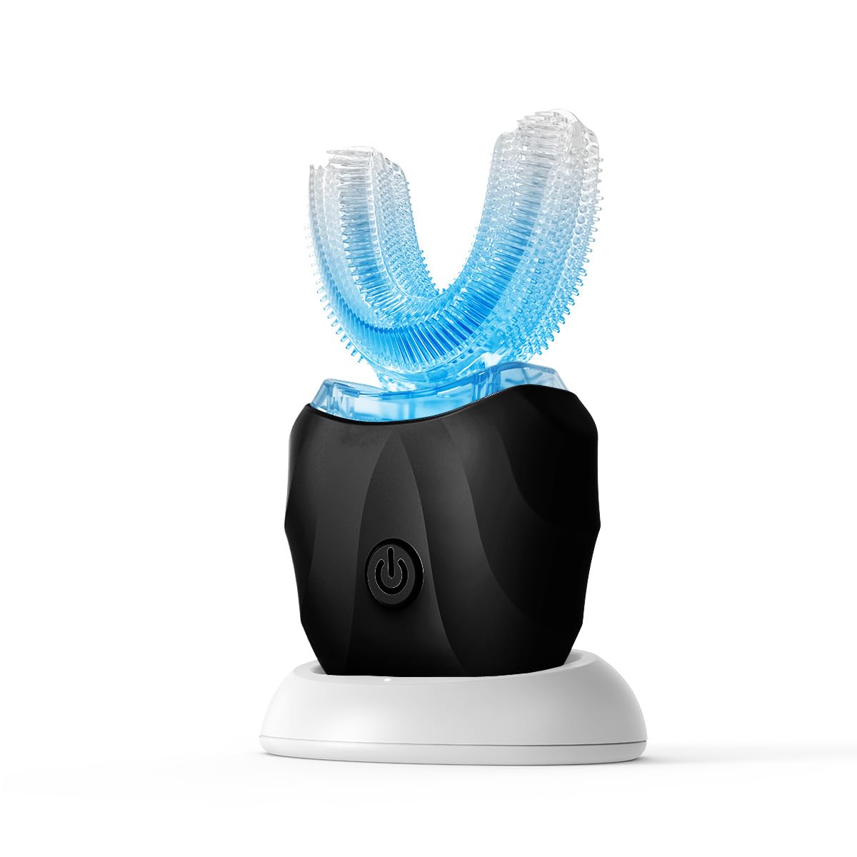Spazzolino Elettrico per Adulti - Spazzolini a Forma di U | per lo sbiancamento dei denti - Pulizia della bocca a 360° Protezione gengive a mani libere Impermeabile