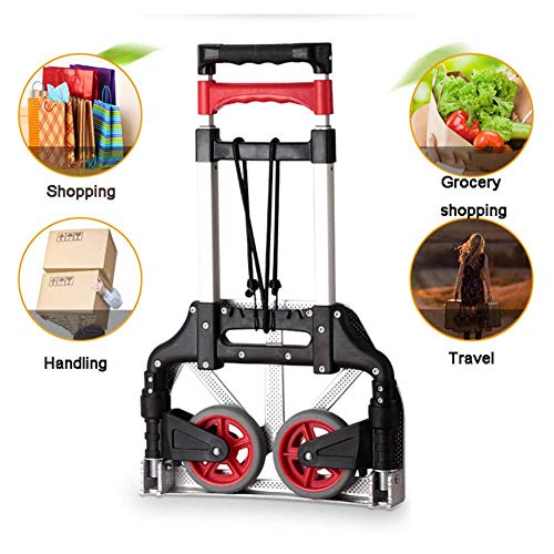 Carrito Plegable Multiusos de Aluminio con 4 Ruedas miniatura 7