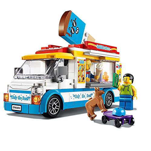 Image of LEGO Speed Champions Toyota GR Supra 76901 Building Kit (299 Pieces) 60253 City Great Vehicles Ice-Cream Truck Toy with Skater and Dog Figure, for Kids 5+ Year Old (200 Pieces)
